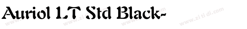 Auriol LT Std Black字体转换